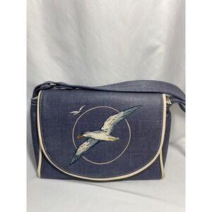 Florida Keys Handbag Seagull Design Shoulder Bag Nautical Beach Vacation